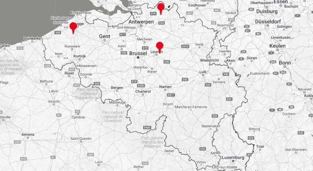 Kaart Dealer Netwerk – Platform Basket Belgium